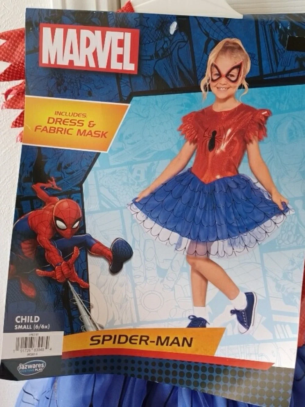 Girl’s size small 6/6x Spider-Man Halloween costume
